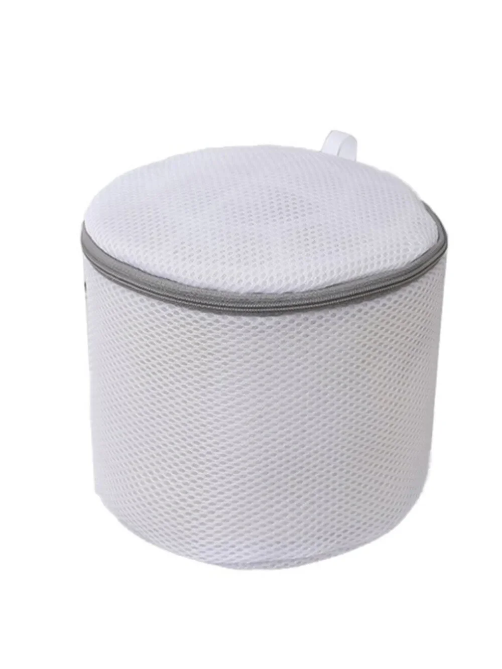 Premium Polyester Bra Laundry Bag with Protective Zipper Closure Gray